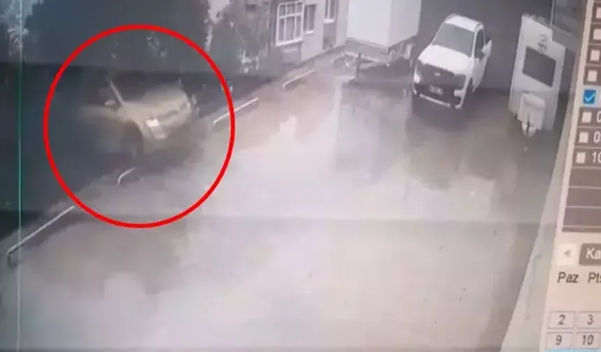 Otomobil, 10 metrelik yükseklikten bahçeye uçtu