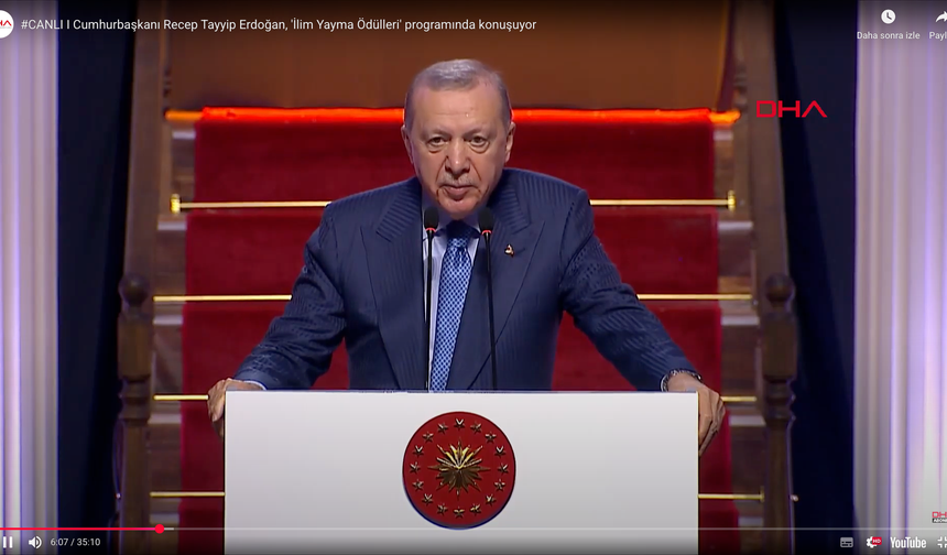 Cumhurbaşkanı Erdoğan: Niçin bizim de bir Nobel’imiz olmasın?