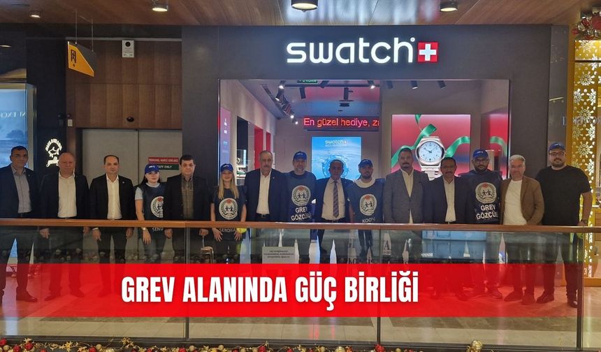 Grev alanında güç birliği