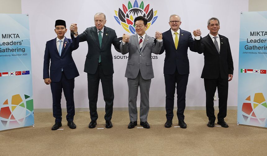 Cumhurbaşkanı Erdoğan, MIKTA liderleriyle bir araya geldi