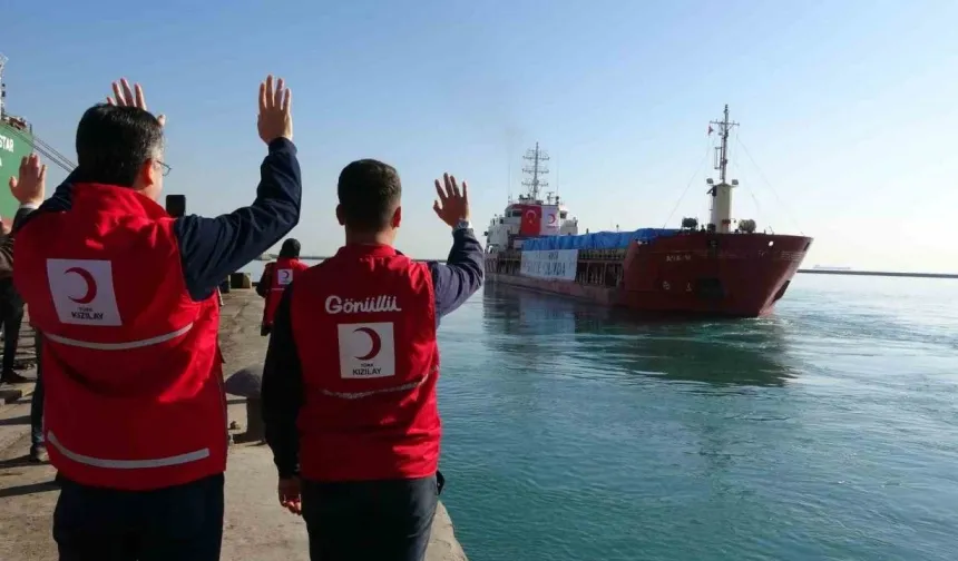 Mersin’den Gazze’ye 19’uncu ‘İyilik Gemisi’ yola çıktı