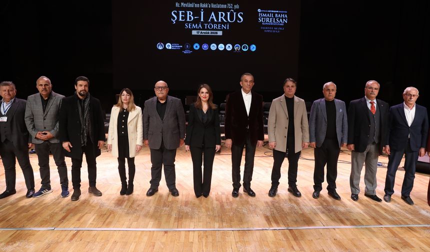 Antalya Büyükşehir Belediyesi Hz. Mevlânâ'yı andı