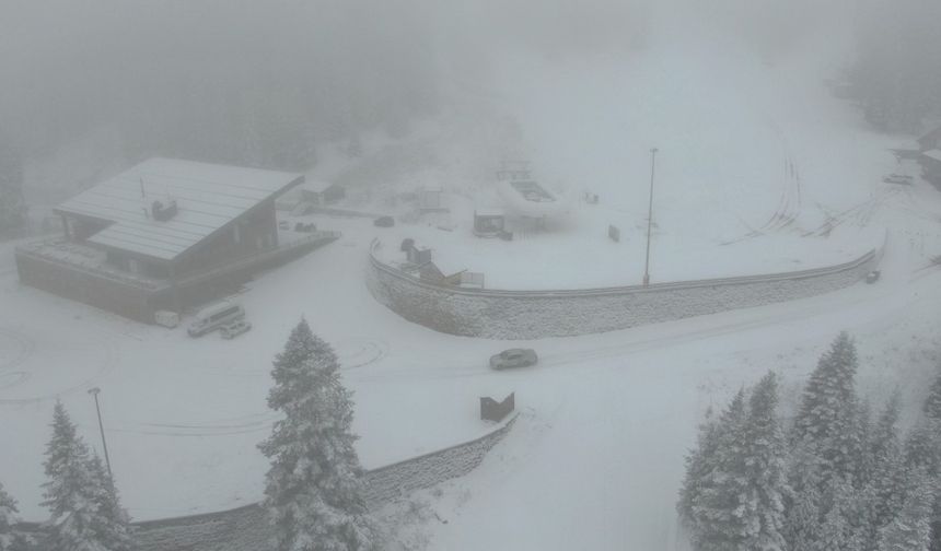 Ilgaz Dağı’nda kar kalınlığı 20 santimetreye ulaştı