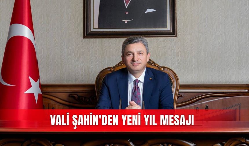 Vali Şahin'den yeni yıl mesajı