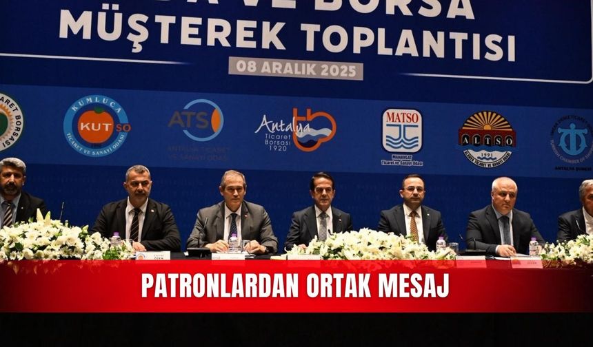 Patronlardan ortak mesaj