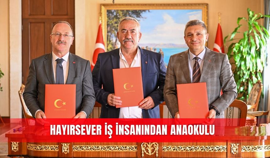 Hayırsever iş insanından anaokulu