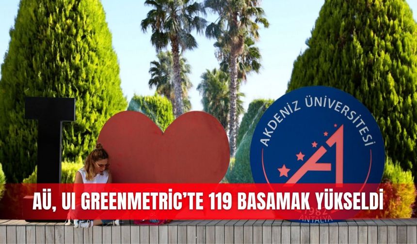 AÜ, UI GreenMetric’te 119 basamak yükseldi