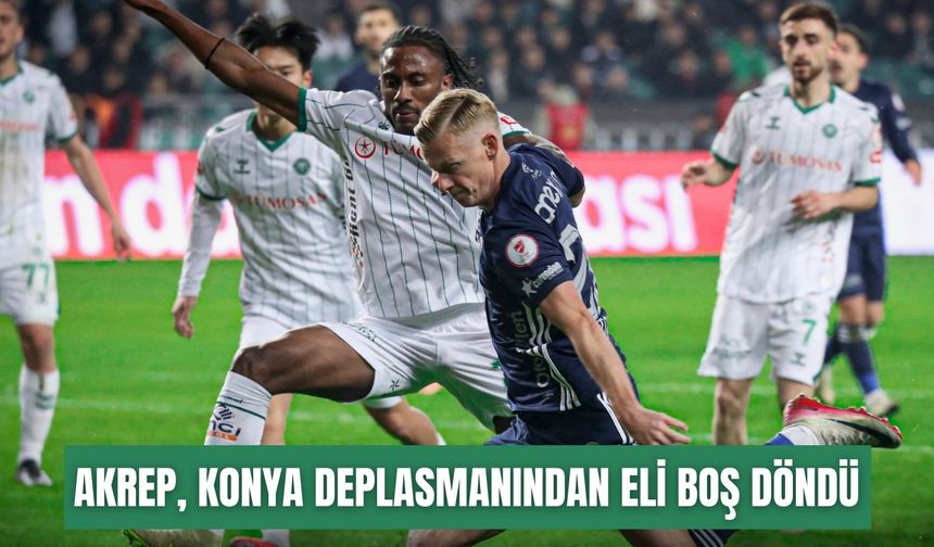 Antalyaspor, Konya deplasmanından eli boş döndü