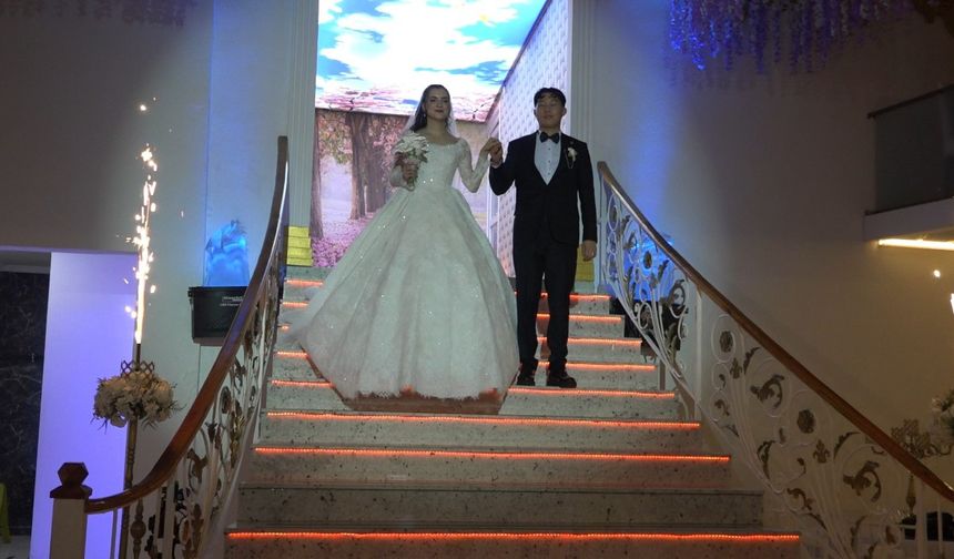 Güney Kore’den iş için geldiği Türkiye’ye damat oldu