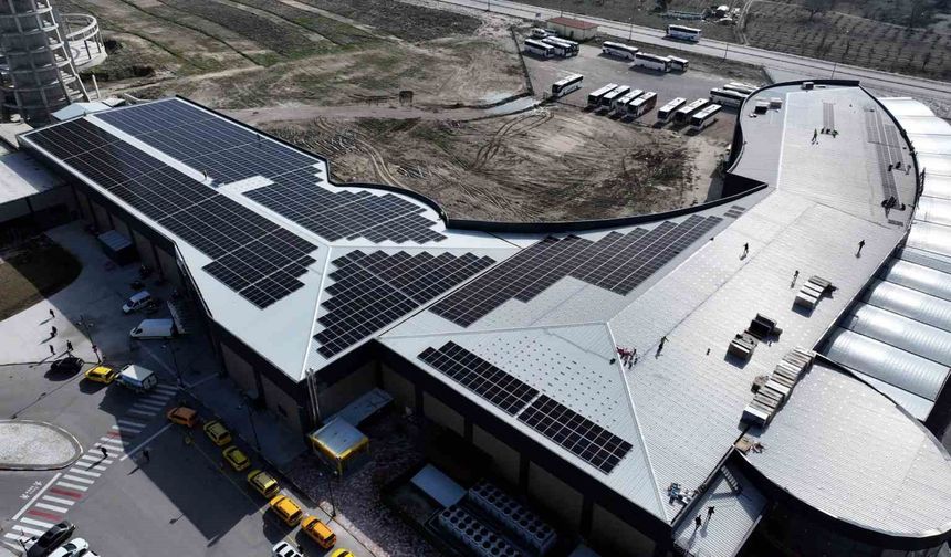 Isparta’da yeni otogarın çatısına 1,3 MW’lik GES kuruluyor