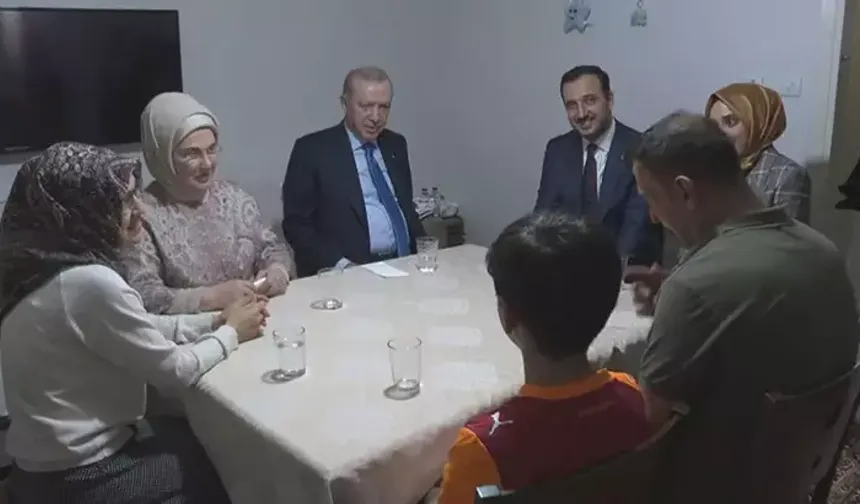 Cumhurbaşkanı Erdoğan, Kayacık ailesi ile iftar yaptı