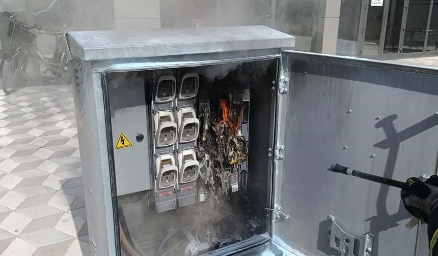 Burdur'da trafoda yangın paniği