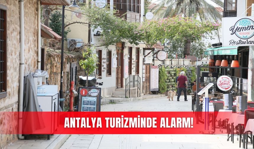 Antalya turizminde alarm!