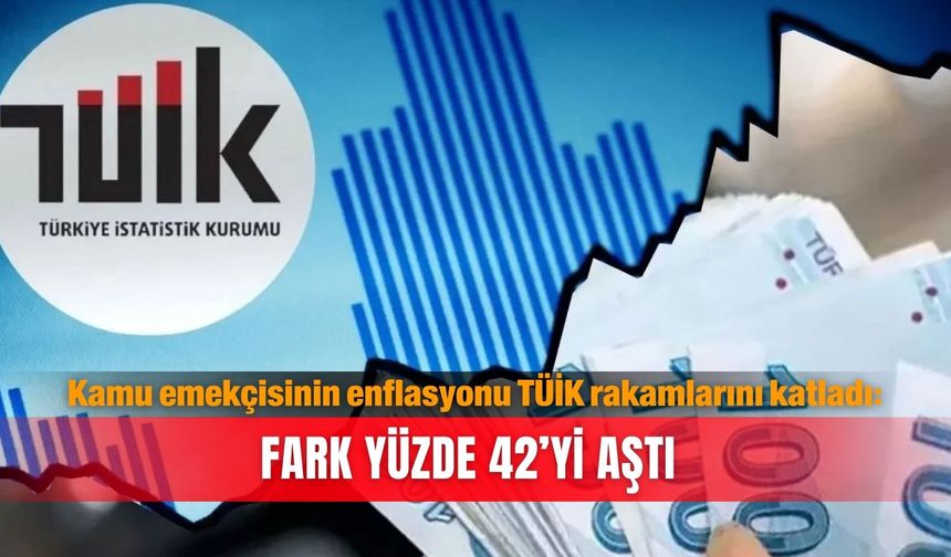Kamu emekçisinin enflasyonu TÜİK rakamlarını katladı: Fark yüzde 42’yi aştı
