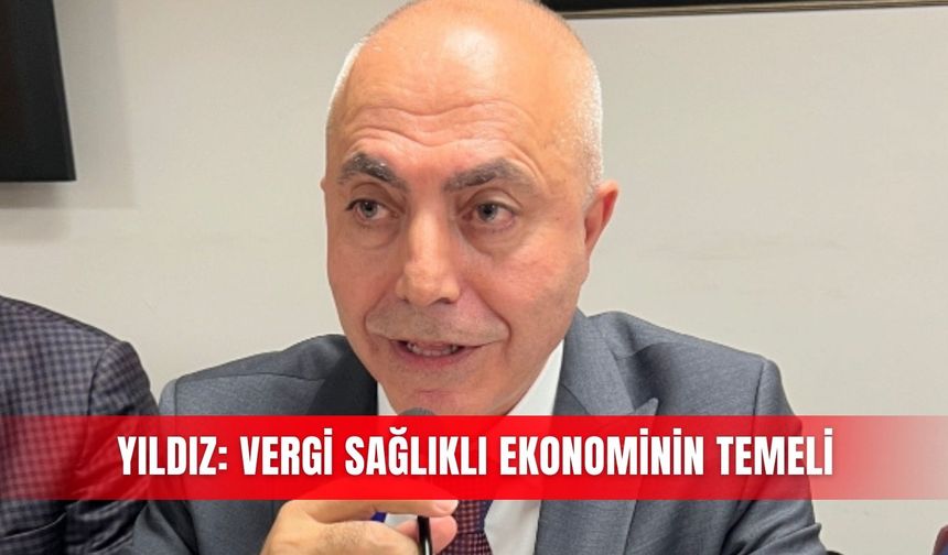 Yıldız: Vergi sağlıklı ekonominin temeli