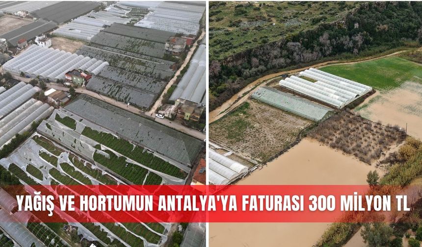Yağış ve hortumun Antalya'ya faturası 300 milyon TL