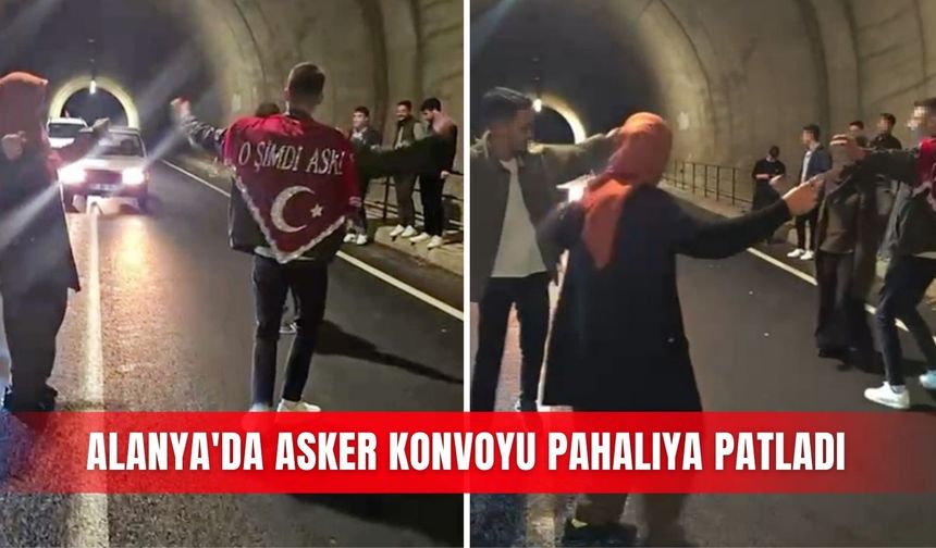 Alanya'da asker konvoyu pahalıya patladı