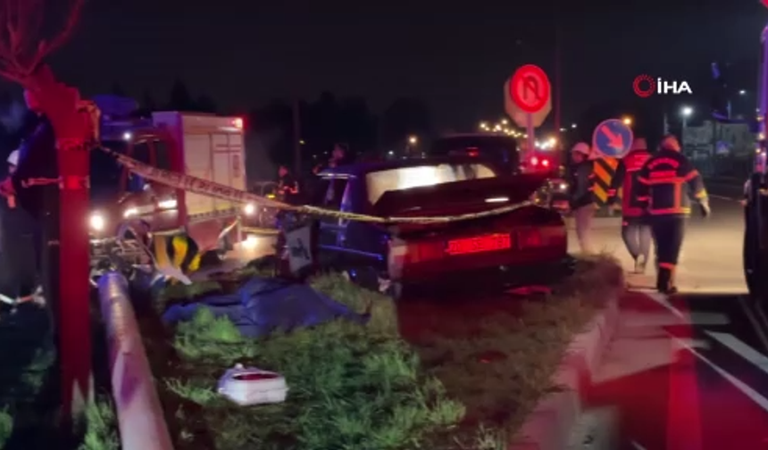 Burdur'da genç çifti ayıran kaza