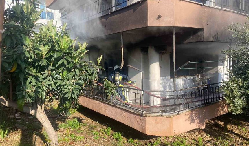 Serik’te korkutan yangın