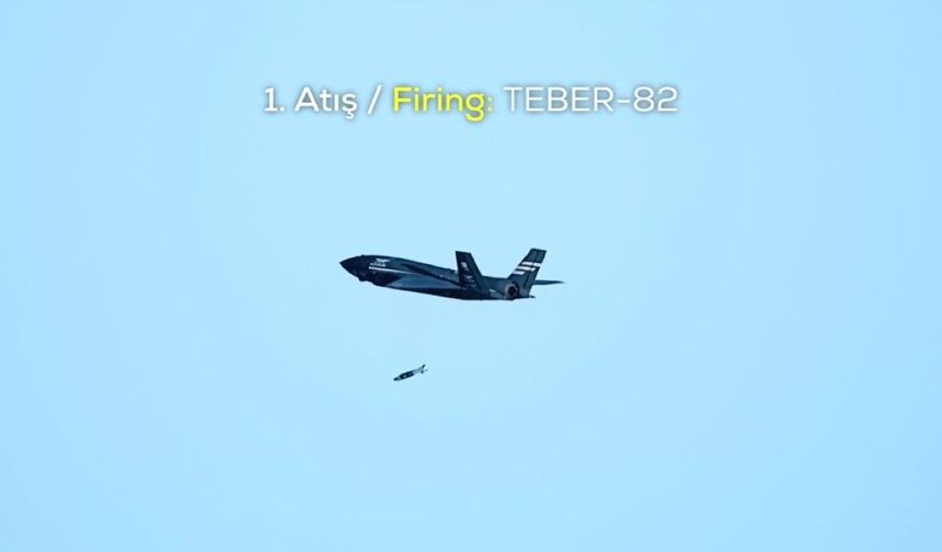 Bayraktar KIZILELMA LGK-82 ve TEBER-82 mühimmatlarıyla hedefi tam isabetle vurdu