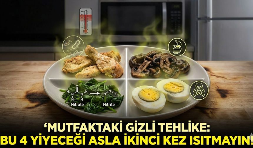 Bu 4 yiyeceği asla ikinci kez ısıtmayın