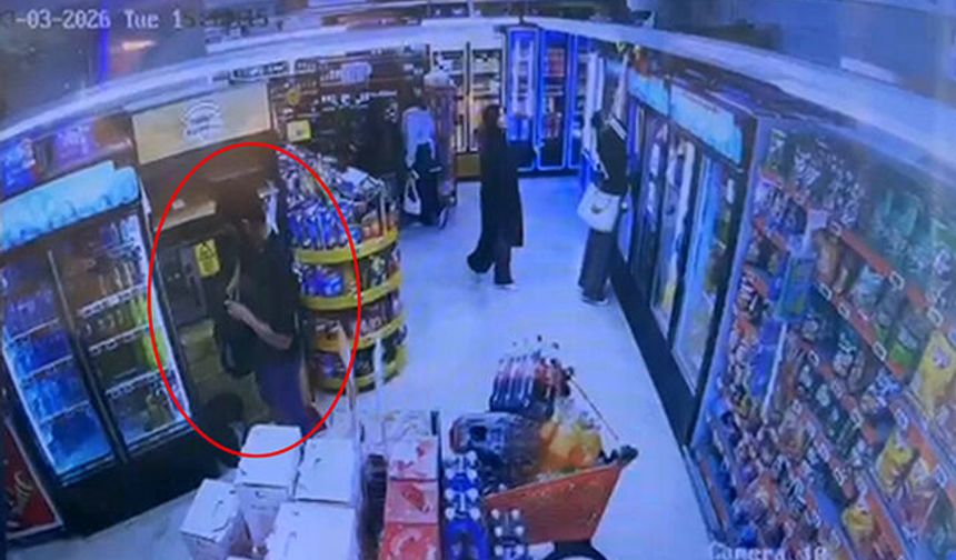 Manavgat'ta market hırsızı yakalandı