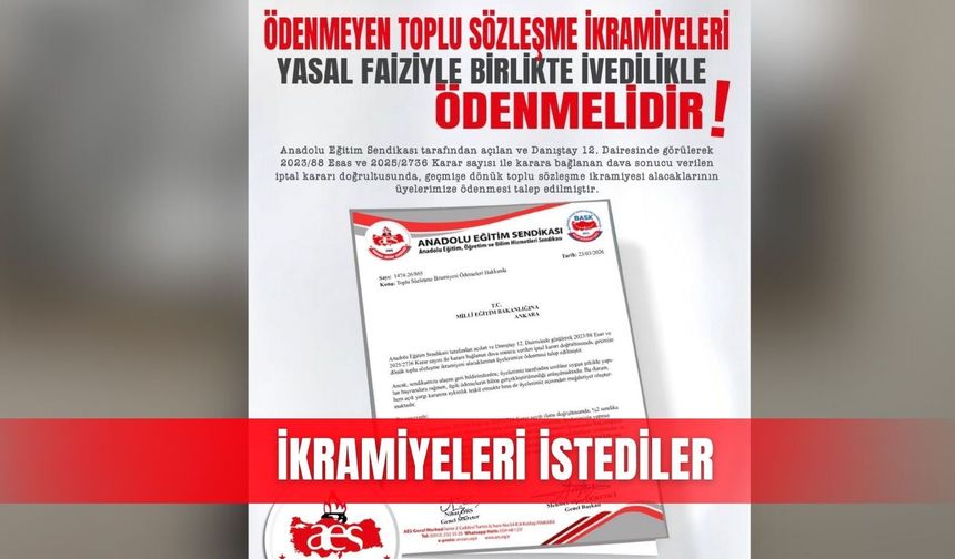 İkramiyeleri istediler