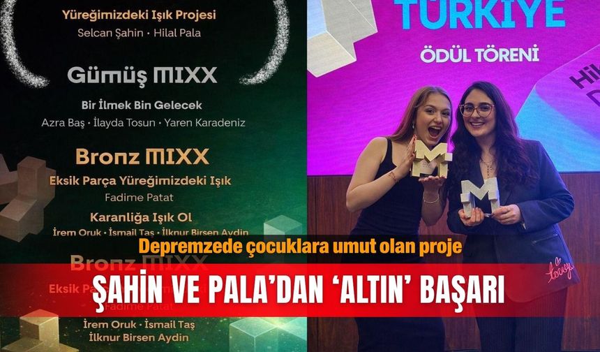 Depremzede çocuklara umut olan proje: Şahin ve Pala’dan ‘altın’ başarı