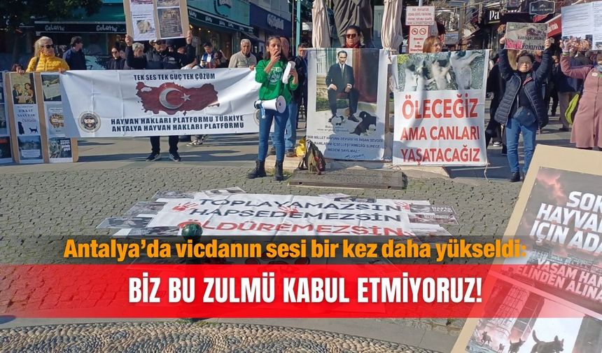 Antalya’da vicdanın sesi bir kez daha yükseldi: Biz bu zulmü kabul etmiyoruz!
