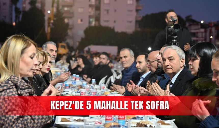 Kepez'de 5 mahalle tek sofra