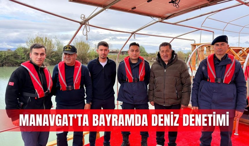 Manavgat'ta bayramda deniz denetimi