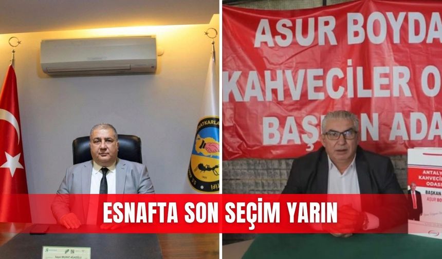 Esnafta son seçim yarın