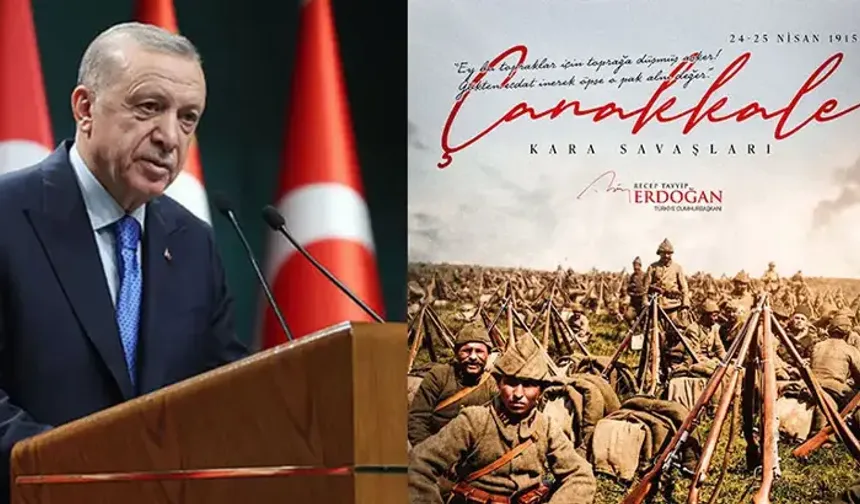 Cumhurbaşkanı Erdoğan’dan Çanakkale Kara Savaşları’nın 111’inci yıl dönümü mesajı