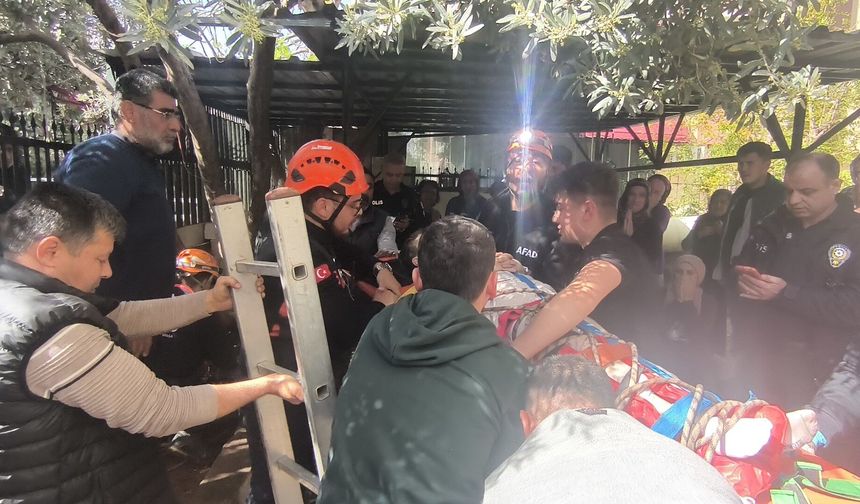 Foseptik çukuruna düşen 10 yaşındaki çocuk operasyonla kurtarıldı