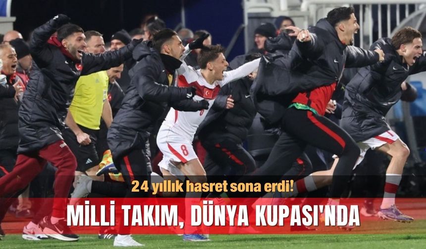 24 yıllık hasret sona erdi! Milli Takım, Dünya Kupası'nda