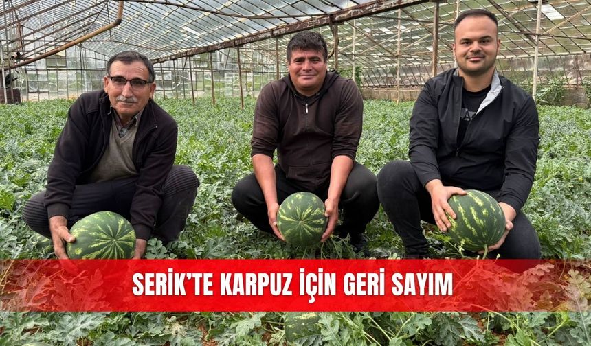 Serik’te karpuz için geri sayım