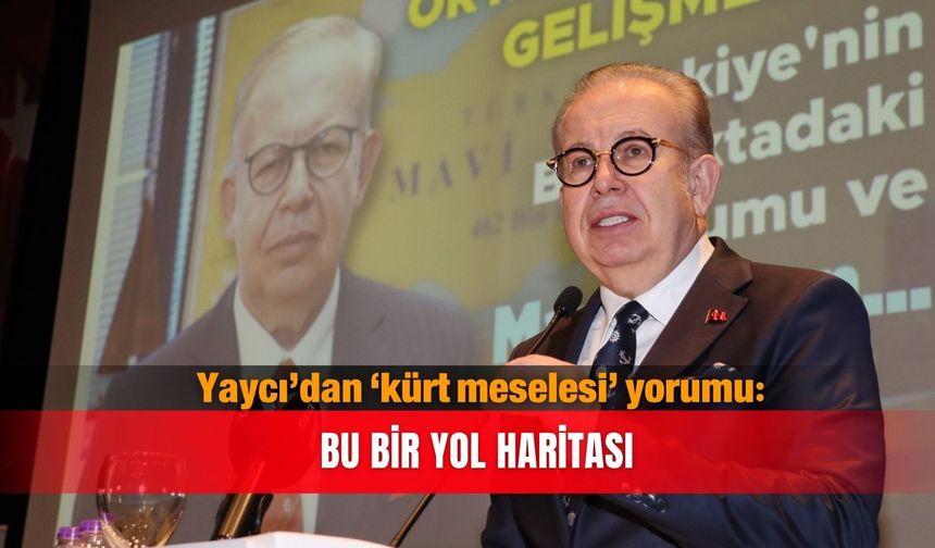 Yaycı’dan ‘kürt meselesi’ yorumu: Bu bir yol haritası
