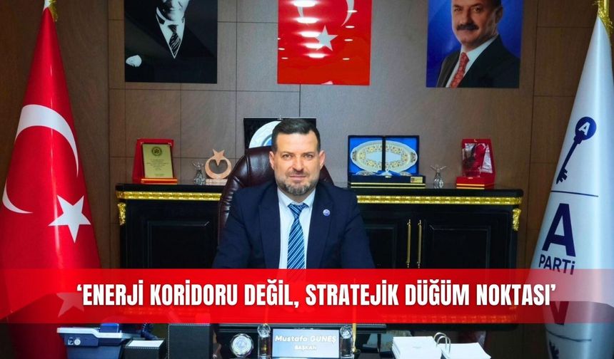‘Enerji koridoru değil, stratejik düğüm noktası’