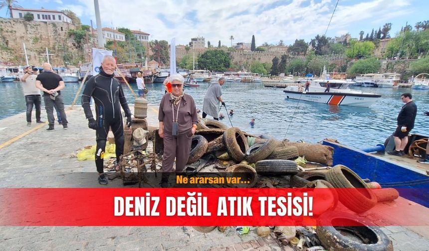 Ne ararsan var… Deniz değil atık tesisi!