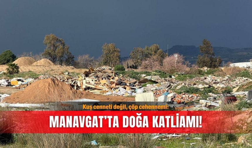 Kuş cenneti değil, çöp cehennemi: Manavgat’ta doğa katliamı!