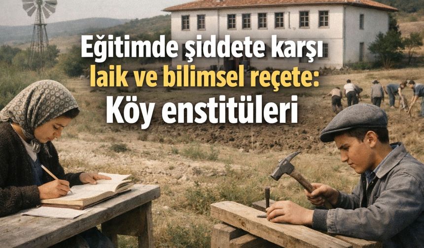 Eğitimde şiddete karşı laik ve bilimsel reçete: Köy enstitüleri