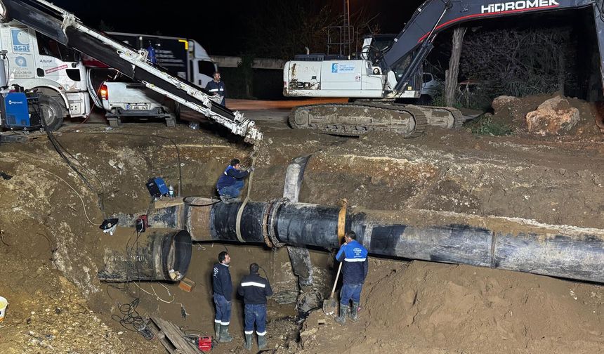 Turizm bölgesinde gece mesaisi yapıldı