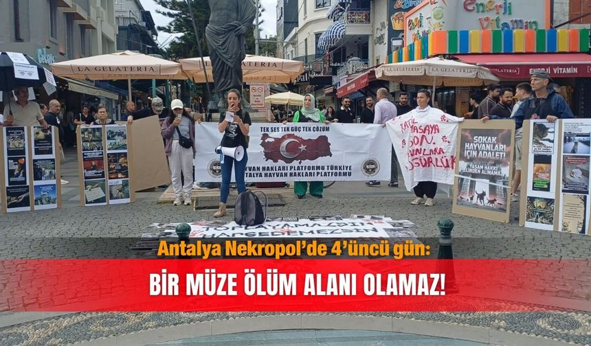 Antalya Nekropol’de 4’üncü gün: Bir müze ölüm alanı olamaz!