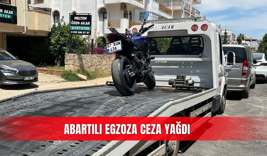 Abartılı egzoza ceza yağdı