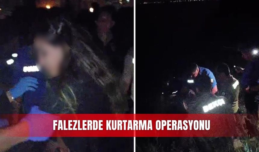 Falezlerde kurtarma operasyonu