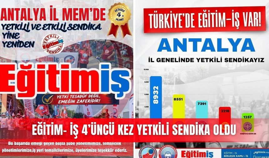 Eğitim- İş 4’üncü kez yetkili sendika oldu