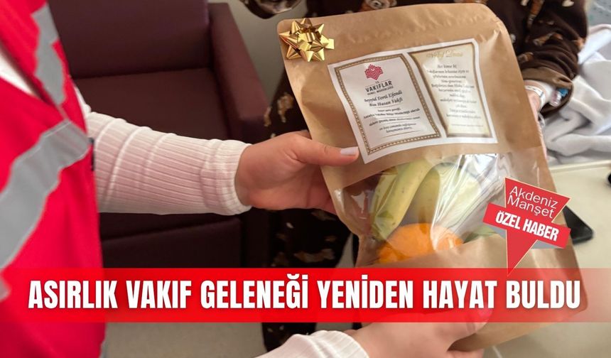 Asırlık vakıf geleneği yeniden hayat buldu