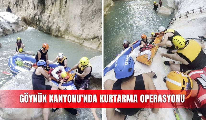 Göynük Kanyonu'nda kurtarma operasyonu