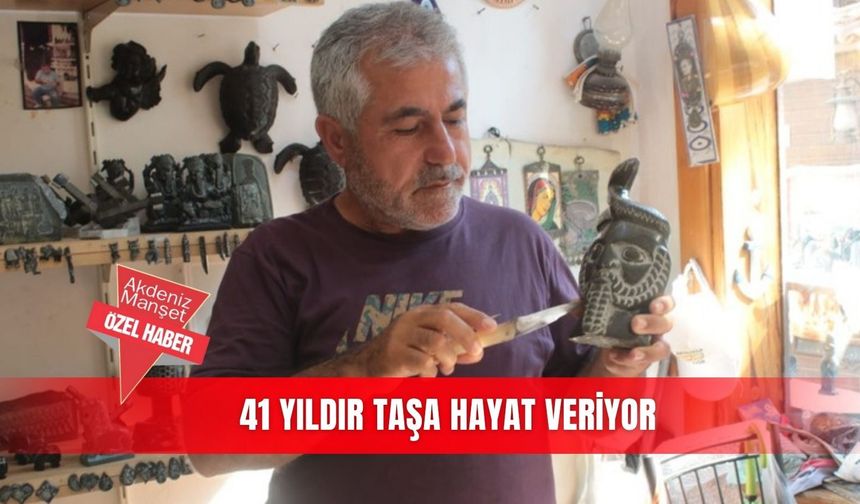 41 yıldır taşa hayat veriyor