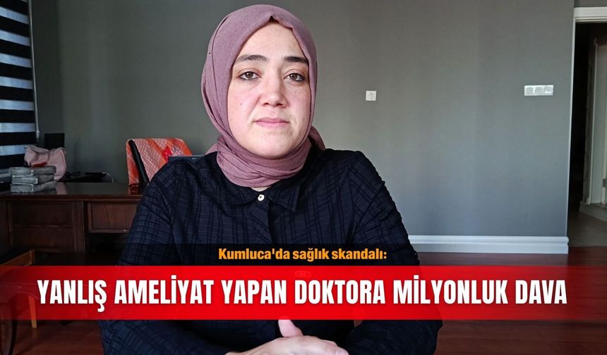 Kumluca'da sağlık skandalı: Yanlış ameliyat yapan doktora milyonluk dava